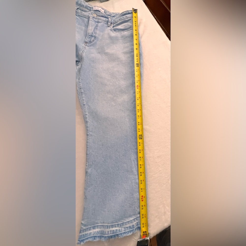 LOFT Light Blue The Kick Crop Denim Jeans, Size 30/10 - Picture 9 of 12